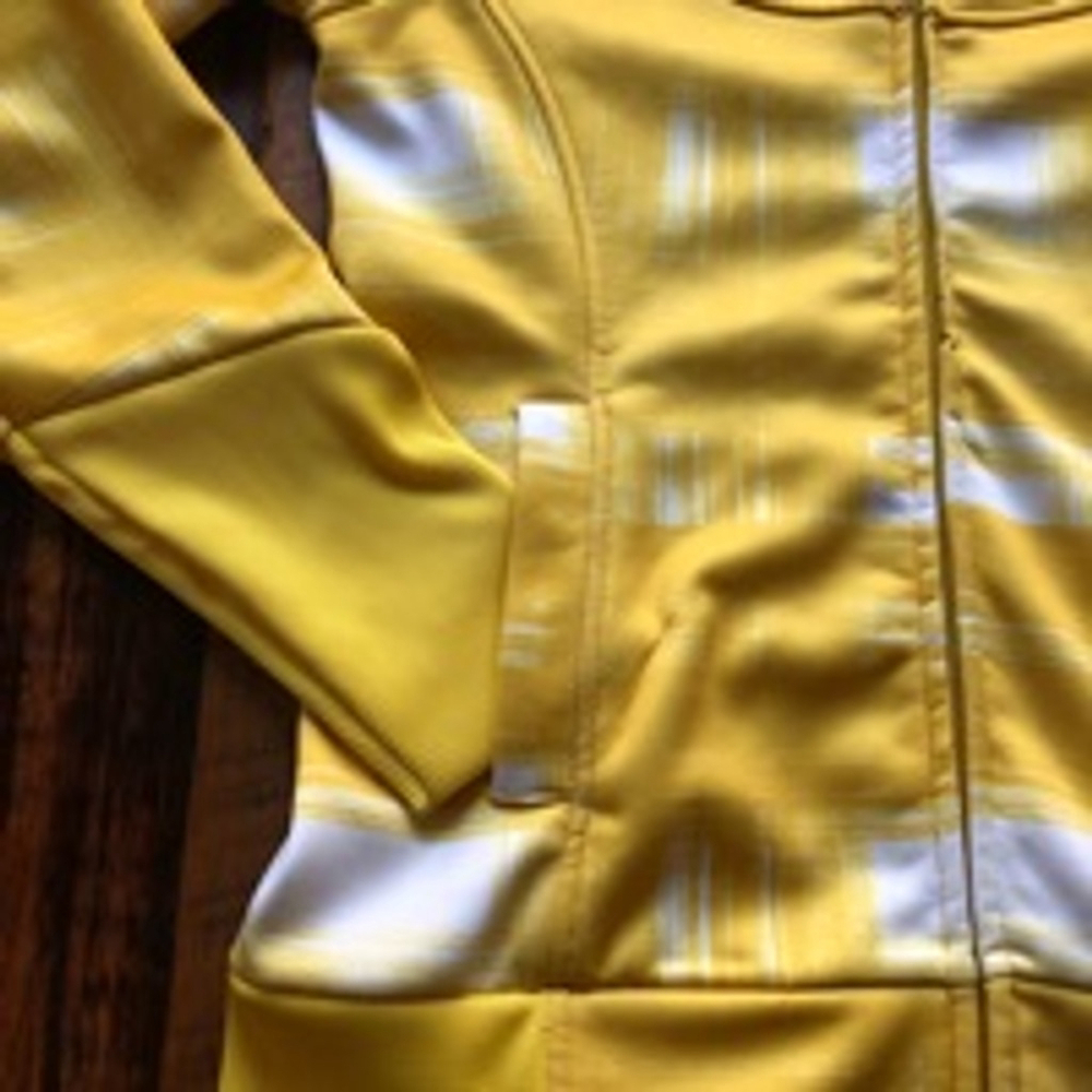 Women's Burton DryRide Hoodie Jacket Size M Yellow White Full Zip - Picture 2 of 8